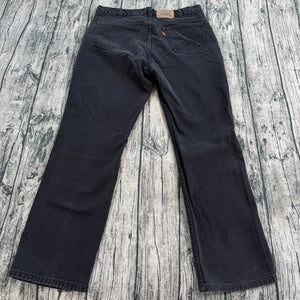 VTG 90s Levi's Jeans Mens 36x30 Black Faded Orange Tab Canada Made Y2K