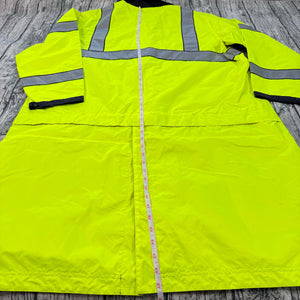 NWT 5.11 Tactical Long Reversible Rain Coat 48125 Black Hi-Vis Yellow Men's XL