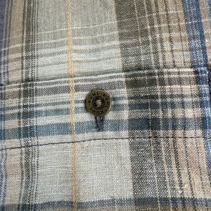 KÜHL Skorpio Shirt  Plaid Short Sleeve Linen Blend Men's XL