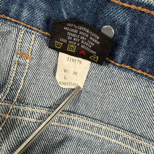 PRSN BLU Prison Blues Double Knee Work Jeans USA Made Blue Denim Men’s 38