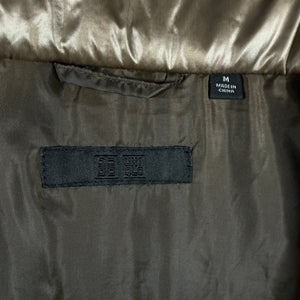 UNIQLO Brown Down Puffer Jacket Faux Fur Hood Women’s Size M Long Quilted Coat