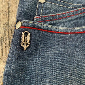 Coogi Men’s Denim Shorts W36 Embroidered Eagle Y2K Streetwear Hip Hop