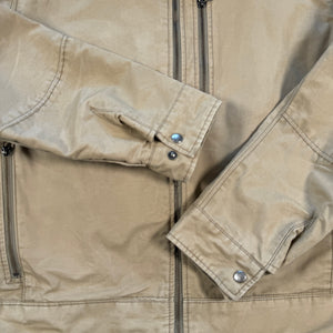 KUHL Men’s XXL Tan Jacket Canvas Outdoor Fleece Lined Coat Patina Dye Workwear
