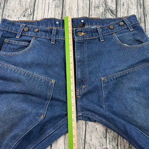 Prison Blues USA Made Double Knee Carpenter Jeans Men’s 46x30 Heavy Denim