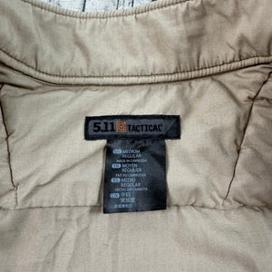 5.11 Tactical XPRT Rapid Shirt Ortholite Long Sleeve Shoulder Pads Tan Men's M