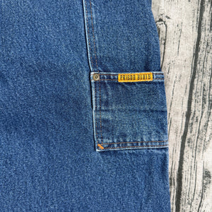 PRSN BLU Prison Blues Double Knee Work Jeans USA Made Blue Denim Men’s 38