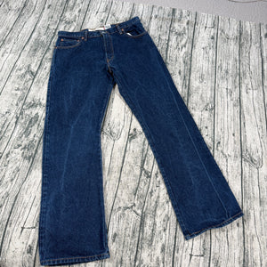 VTG Levi’s 517 Boot Cut Y2K Jeans Dark Wash Mexico Made Distressed Men's 36x32