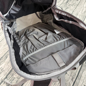 The North Face Litus 22 Backpack Black Gray Hiking Daypack Nylon L/XL