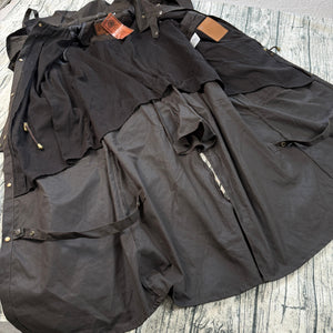NWT Outback Trading Low Rider Oilskin Duster Full-Length Coat Brown L Waterproof
