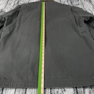 L.L. Bean Canvas Barn Chore Jacket Plaid Liner Men's XL Green