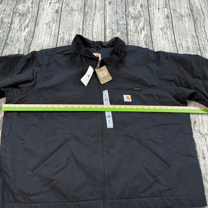 NWT Carhartt 103828 BLK Detroit Jacket Black 3XL Blanket Lined