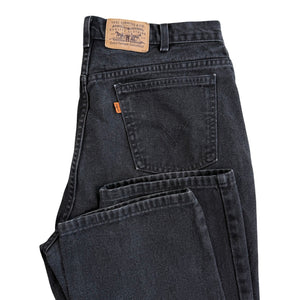 VTG 90s Levi's Jeans Mens 36x30 Black Faded Orange Tab Canada Made Y2K