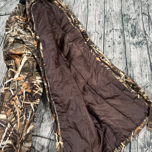 Drake Waterfowl Systems Insulated Camo Bib Overalls Men’s L Advantage Max-4 HD