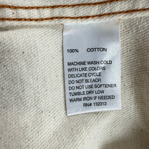 Howler Bros Dust Up Denim Western Yoke Shirt Men's XXL Ivory Cotton Snap