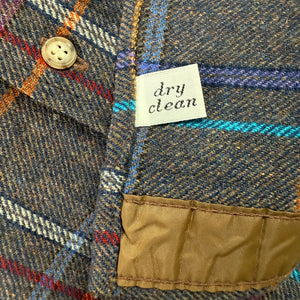 Vintage Pendleton Mens Shirt Large Wool Elbow Patch Board USA