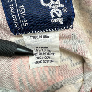 WRANGLER Western Shirt Mens 15 1/2-35 XLong AZTEC Brushpopper USA Made