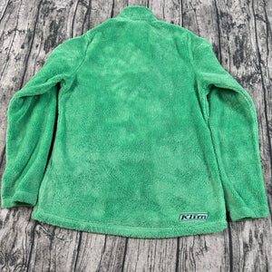 Klim Cascade 1/4 Zip Fleece Pullover Teal Green Sherpa Fleece Women's S