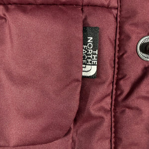 The North Face Quilted Insulated Shirt Jacket Burgundy Snap Front Women's S