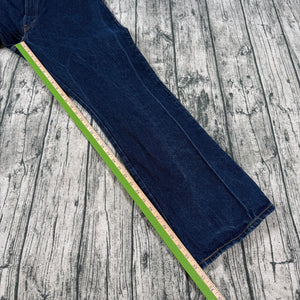 VTG Levi’s 517 Boot Cut Y2K Jeans Dark Wash Mexico Made Distressed Men's 36x32