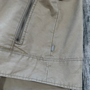 KUHL Men’s XXL Tan Jacket Canvas Outdoor Fleece Lined Coat Patina Dye Workwear