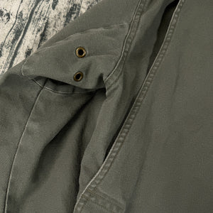 L.L. Bean Canvas Barn Chore Jacket Plaid Liner Men's XL Green