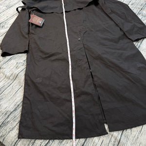 NWT Outback Trading Low Rider Oilskin Duster Full-Length Coat Brown L Waterproof