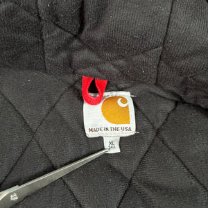 Carhartt J140 Active Jacket Quilted Flannel Lined Firm Duck Red XLT USA Made