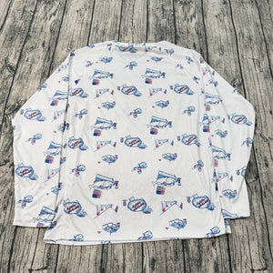 Huk Performance Fishing Long Sleeve Shirt XL White All Around Print