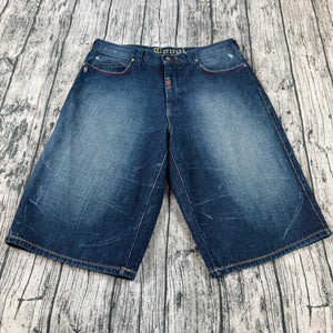 Coogi Men’s Denim Shorts W36 Embroidered Eagle Y2K Streetwear Hip Hop