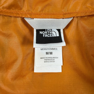 The North Face Hooded Windbreaker Jacket Orange Lightweight Packable Men's M
