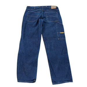 Prison Blues USA Double Knee Jeans Carpenter Suspender Buttons 40x32