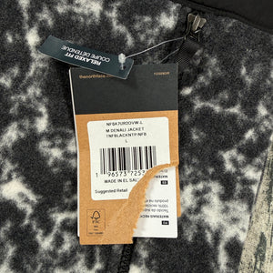 NWT The North Face Denali Jacket Men’s L Black Marbled Polartec Fleece Outdoor