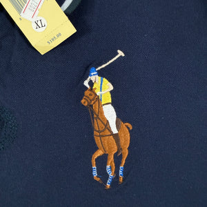 NWT Ralph Lauren Mercer Club Polo Big Pony Sash #2 Colorblock Classic Fit Men's XL