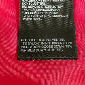 The North Face 550 Goose Down Puffer Vest Women’s M Red Quilted Jacket Insulated