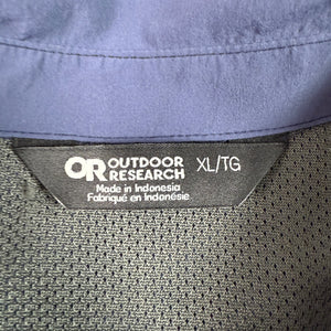 Outdoor Research Astroman Long Sleeve Sun Shirt Men’s XL Blue Lightweight UPF