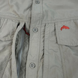 Simms Guide Series Fishing Shirt Tan Vented Long Sleeve Two Pocket Mens 2XL