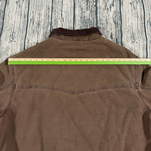 VTG Carhartt Santa Fe Jacket J14 CHT Corduroy Collar Distressed Men’s 3XL