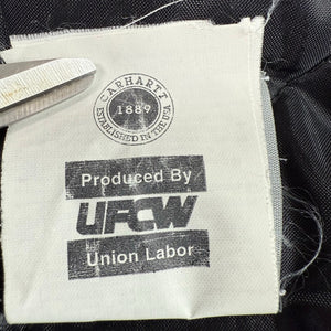 VTG Carhartt V01 BRN Canvas Vest Brown Quilted Lining Men’s XL USA Made