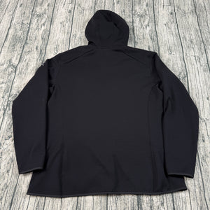 Arc’teryx Softshell Fleece Jacket Hoodie Black Women’s XXL Full Zip Outdoor