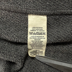 L.L. Bean Allagash Shirt Jacket Gray Fleece Snap Front Elbow Patches Men's M
