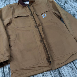 Vtg Carhartt Men's Size 40 Blanket Lined Barn Jacket USA Union Made CB1806