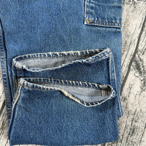 Distressed Prison Blues PRSN BLU Carpenter Jeans Mens 40x30 USA Double Knee