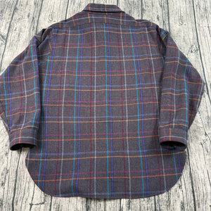 Vintage Pendleton Mens Shirt Large Wool Elbow Patch Board USA